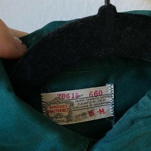 Vintage 1of1 button up with patch work